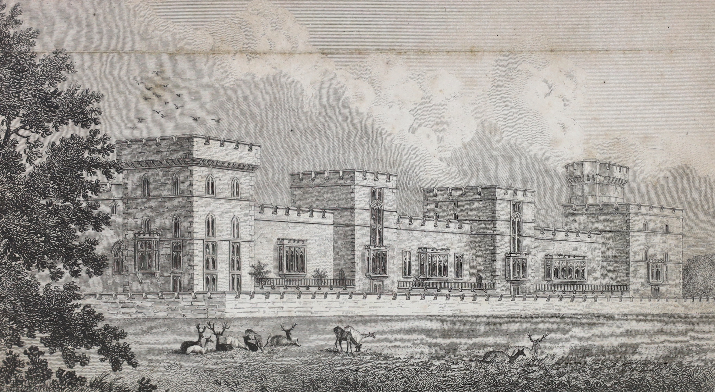 BERKS: The Visitant's Guide to Windsor Castle and its Vicinity. 3rd edition, (enlarged). frontis.; old half calf and marbled boards, sm.8vo. Windsor: published by Charles Andrews, 1827; The Windsor Guide, with a Brief Ac